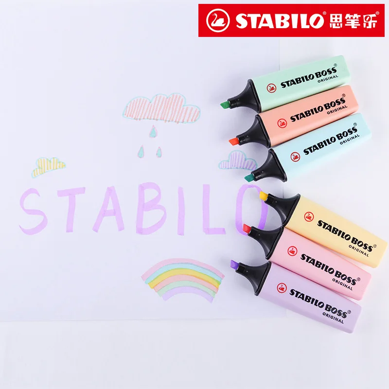 6 Colors STABILO BOSS Macaron  - Stabilo Marker Boss review and price