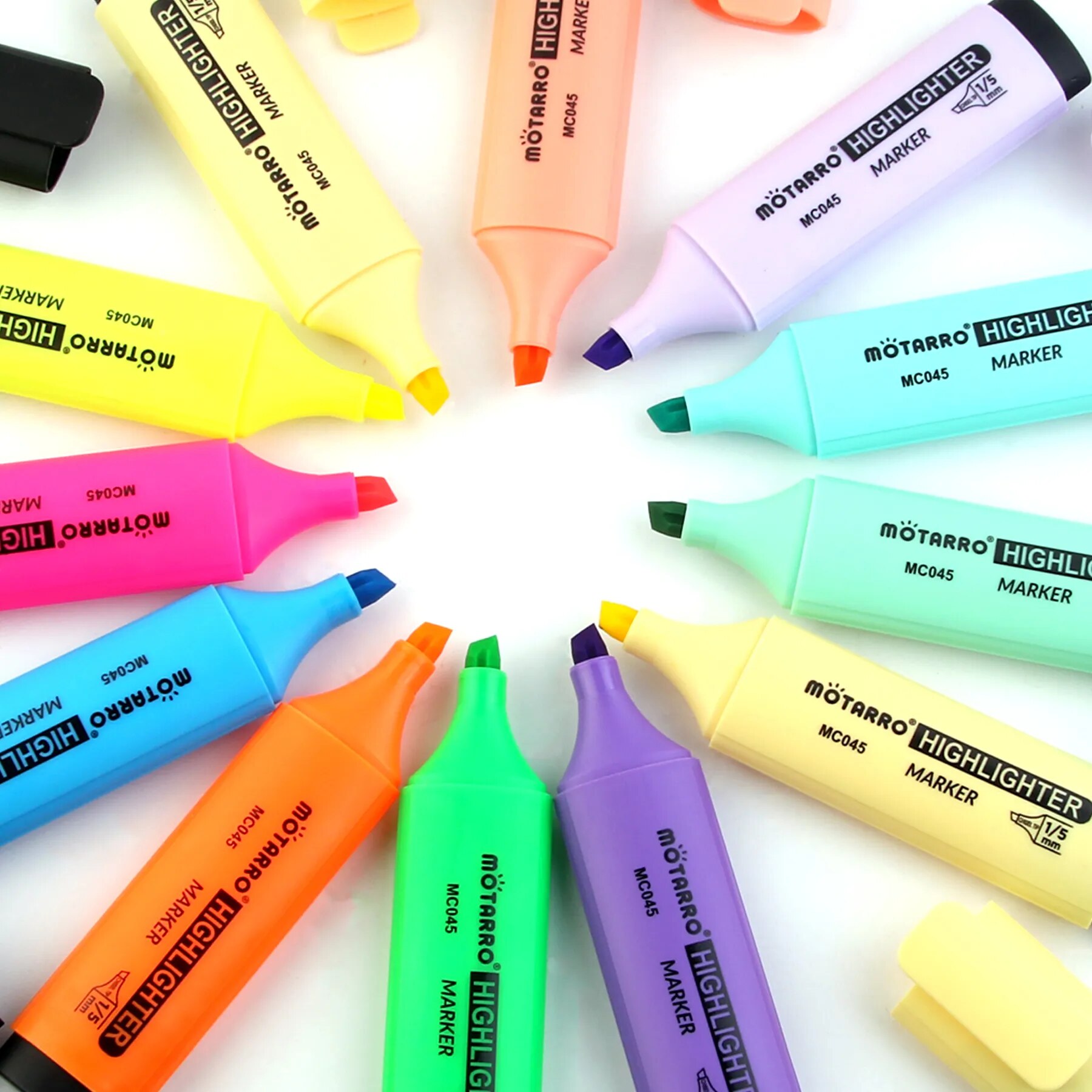 MOTARRO 12Pcs Pvc Box Markers  - Stabilo Marker Boss review and price