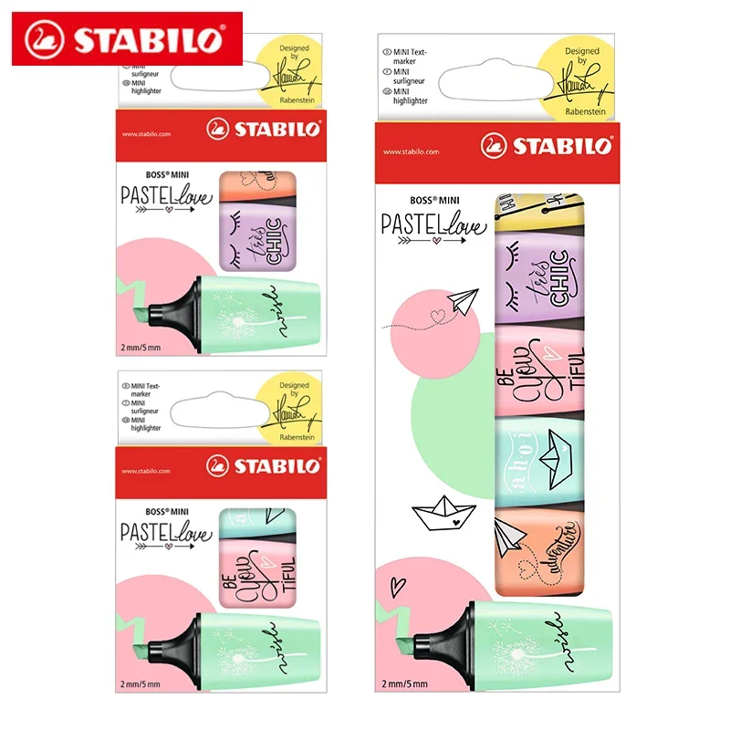 3/6 Color/Set German STABILO M - Stabilo Marker Boss review and price