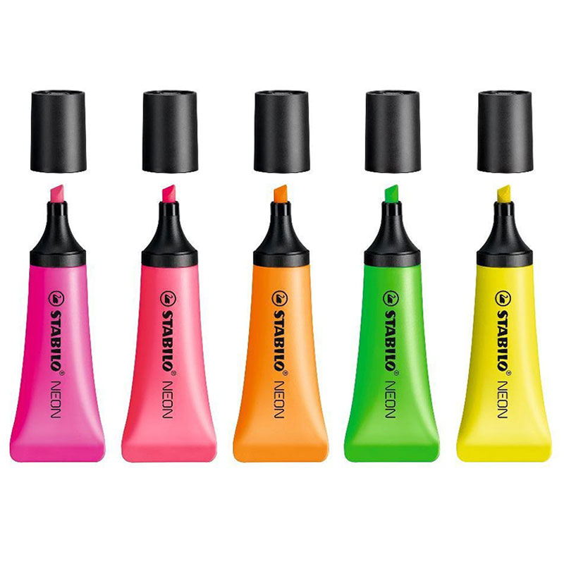 5Pcs STABILO Highlighter 72 NE - Stabilo Marker Boss review and price